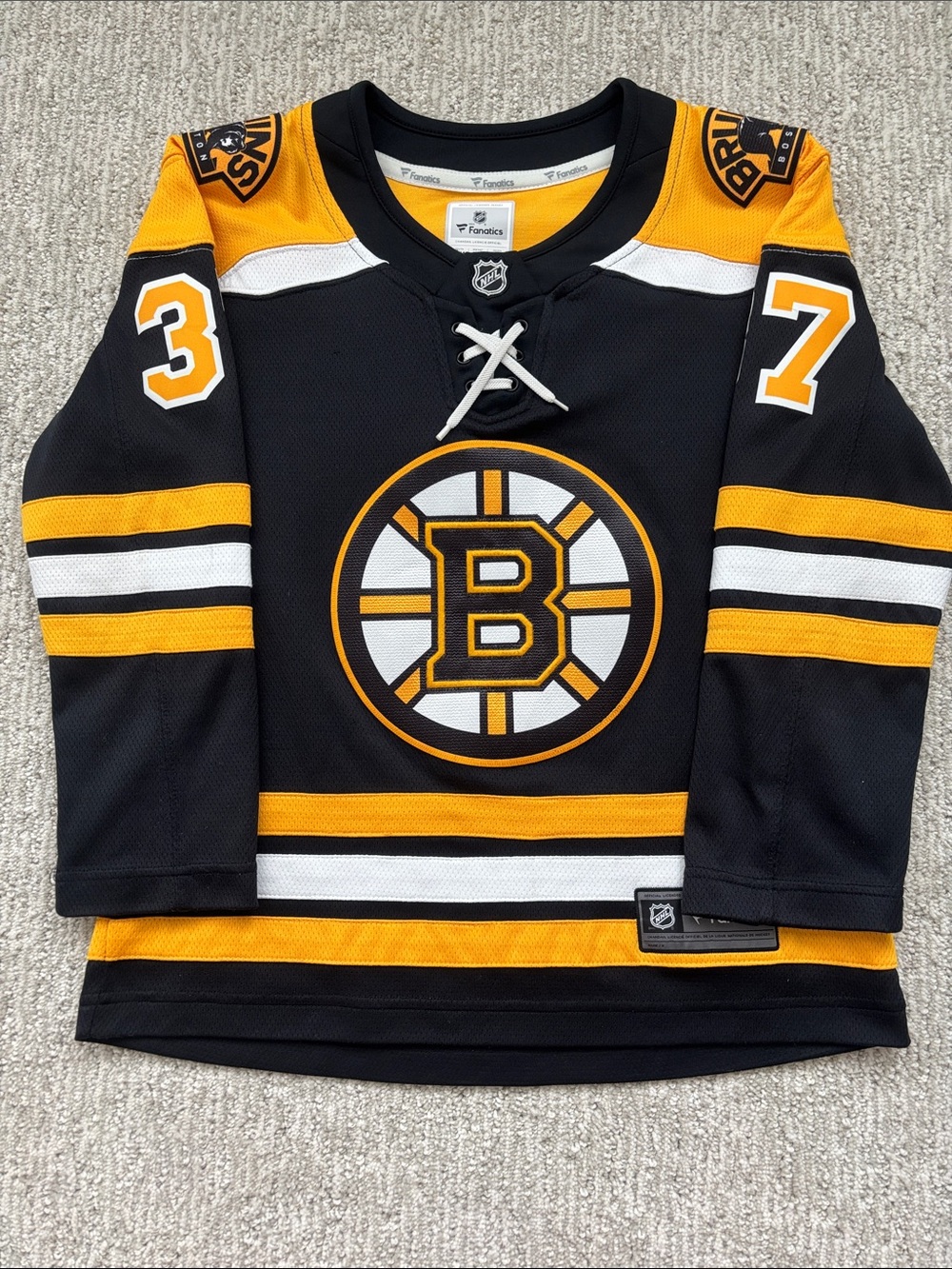 Fanatics Boston Bruins Patrice Bergeron #37 Jersey Youth S/M - Picture 2 of 13
